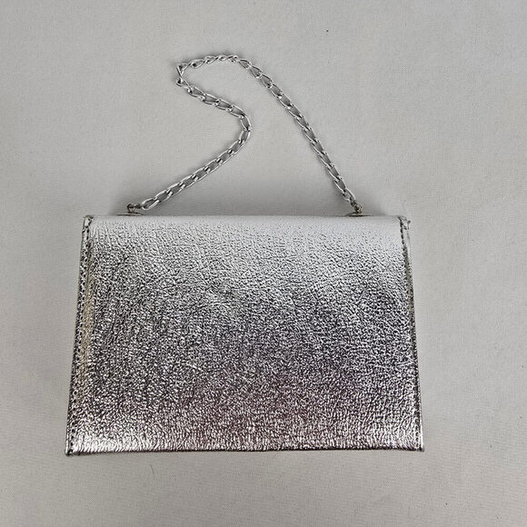 Vintage Silver Box Clutch Purse - Picture 3 of 7